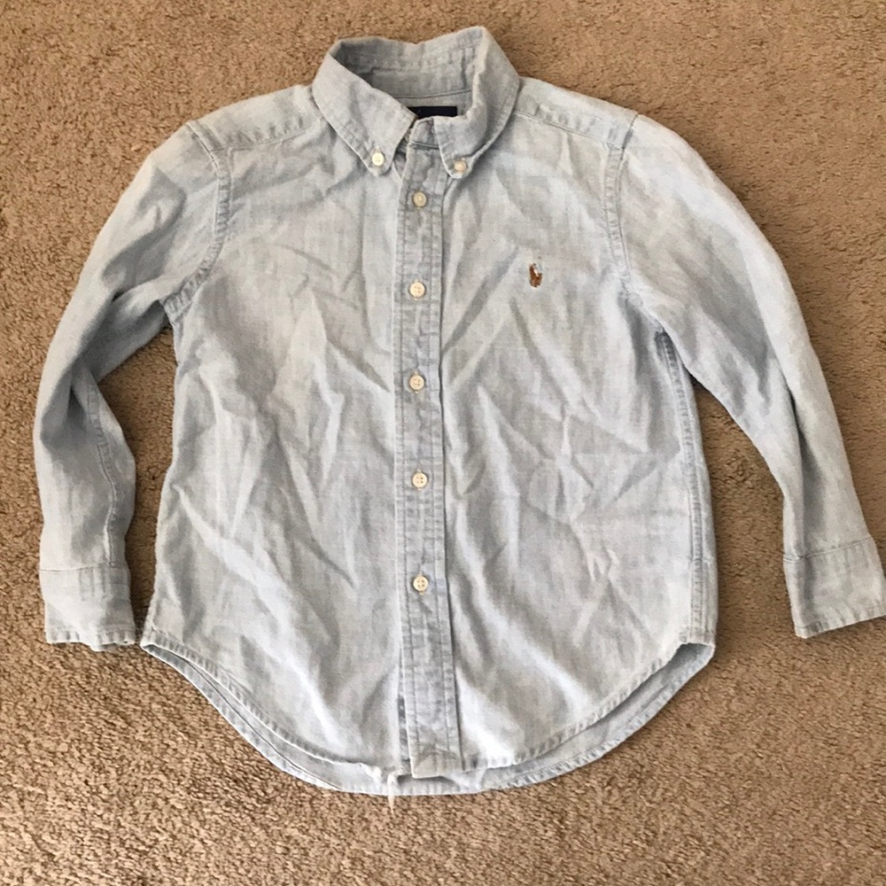 Polo Ralph Lauren Chambray Button Down Size 4